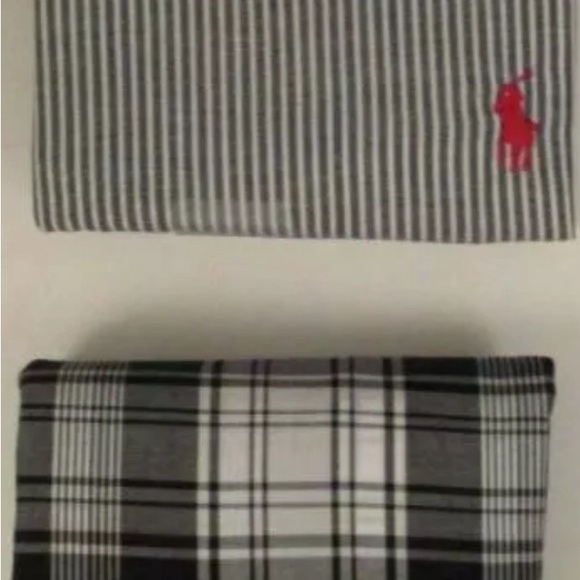 2pk ENUINE RALPH LAUREN POLO US 52  BIG & TALL BLACK GRAY WOVEN COTTON BOXERS - Picture 3 of 5